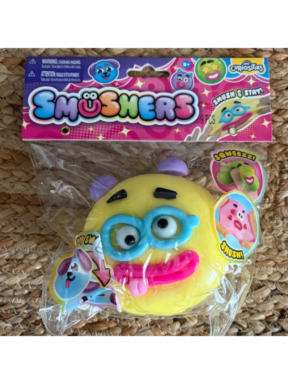 ORB Curiosities Smushers SQUISHY Toy Face Swap Sensory Tactile Yellow VIRAL